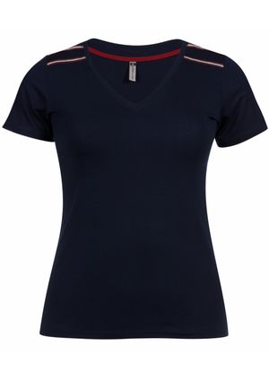 Blusa Pau a Pique Básica Azul Marinho