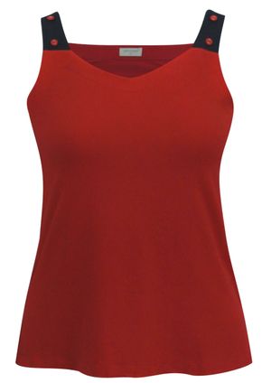Regata Pau a Pique Básica Vermelho