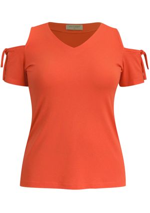 Blusa Pau a Pique Básica Coral
