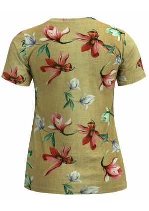 Blusa Pau a Pique Estampada Palha