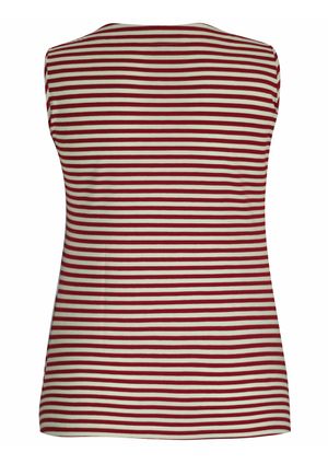 Regata Pau a Pique Listrada Vermelho