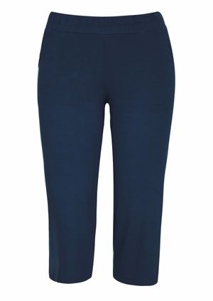 Calça Pau a Pique Pantacourt Básica Azul Marinho