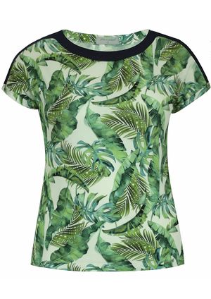 Blusa Pau a Pique Estampada Verde