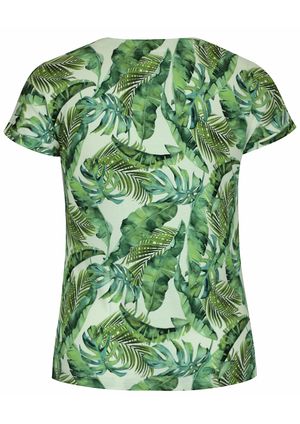 Blusa Pau a Pique Estampada Verde