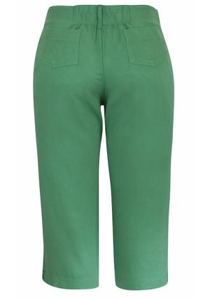 Calça Pau a Pique Pantacourt Viscose Verde