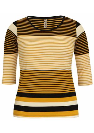 Blusa 3/4 Pau a Pique Listrada Preto