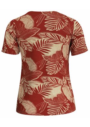 Blusa Pau a Pique Estampada Telha