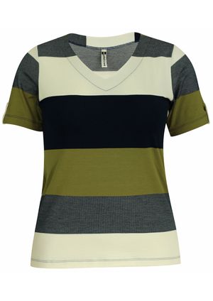 Blusa Pau a Pique Listrada Verde