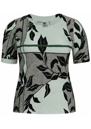 Blusa Pau a Pique Estampada Preto