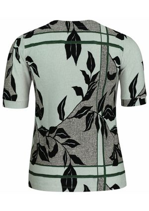 Blusa Pau a Pique Estampada Preto