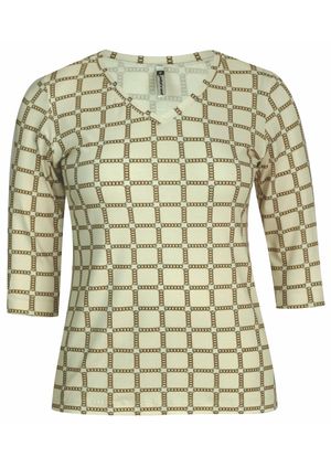 Blusa Pau a Pique Estampada Off White