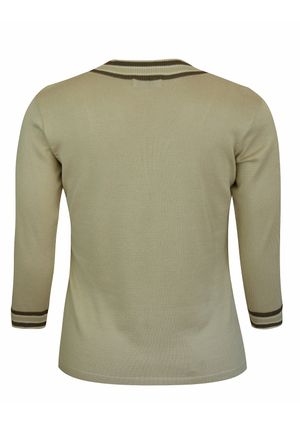 Blusa 3/4 Pau a Pique Modal Creme