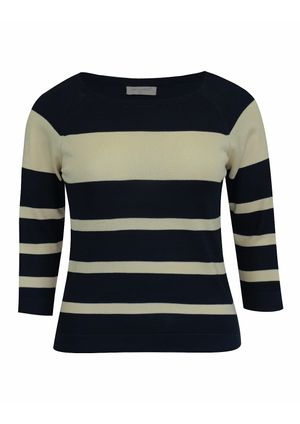 Blusa 3/4 Pau a Pique Modal Azul Marinho