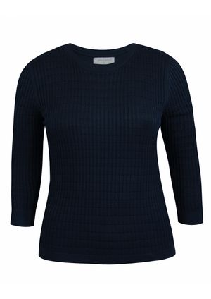 Blusa 3/4 Pau a Pique Modal Azul Marinho