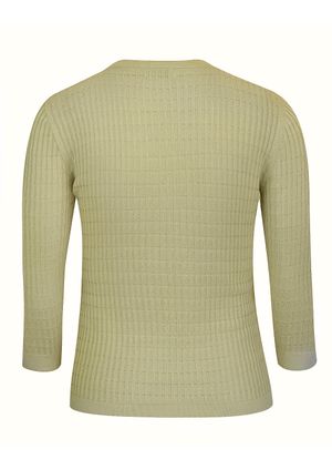 Blusa 3/4 Pau a Pique Modal Creme
