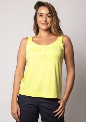 Regata Pau a Pique Básica Amarelo