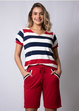 Shorts Pau a Pique Básico Vermelho