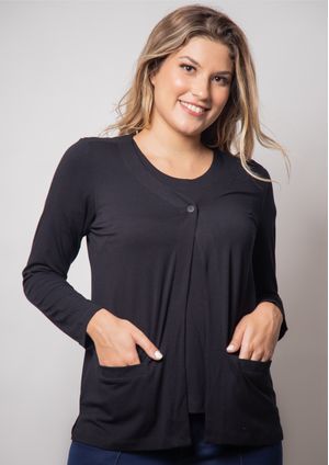 Twin Set 2pçs Pau a Pique m/l  Preto