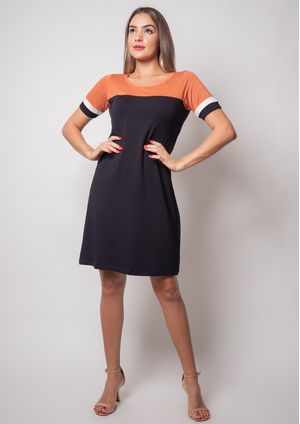 Vestido Pau a Pique Básico Preto