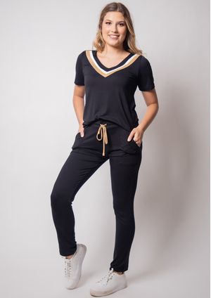 Calça Pau a Pique Básica Preto