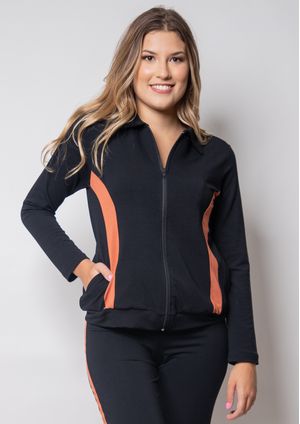 Blusa Pau a Pique Manga Longa Básica Preto