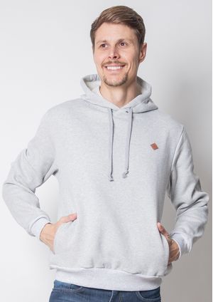 Blusa Pau a Pique Moletom Capuz Cinza