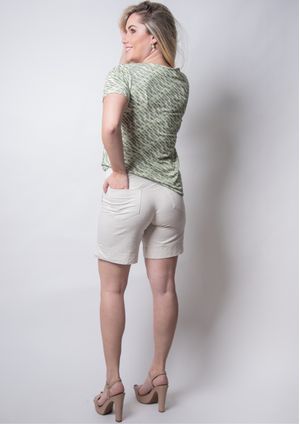 Shorts Pau a Pique Básico Cru
