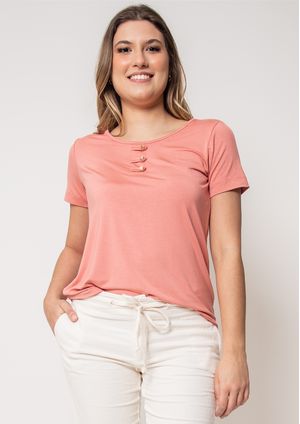 Blusa Pau a Pique Básica Rosê