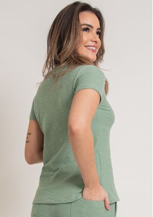 Blusa Pau a Pique Básica Verde