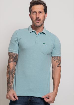 Camisa Polo Pau a Pique Piquet Verde