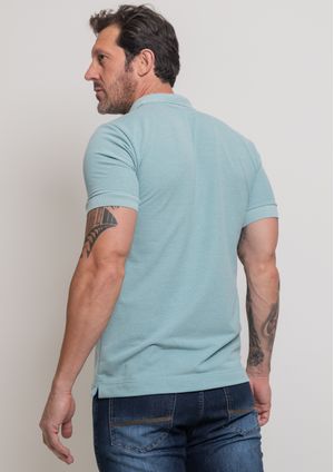 Camisa Polo Pau a Pique Piquet Verde