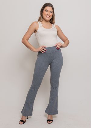 Calça Básica Pau a Pique Bailarina Grafite