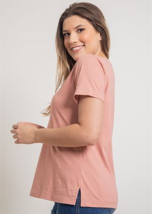 Blusa Pau a Pique Básica Rosê