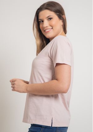 Blusa Pau a Pique Básica Rosa