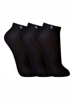 Kit 3 Meias LUPO Sport - Preto - 03225 | Pau a Pique