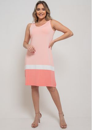 Vestido Pau a Pique Regata Listrado Salmom
