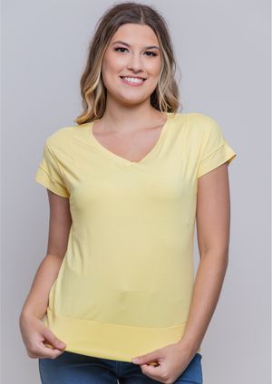 Blusa Pau a Pique Básica Amarelo