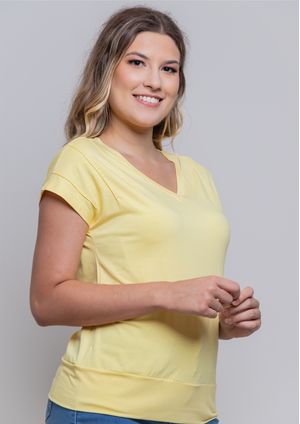 Blusa Pau a Pique Básica Amarelo