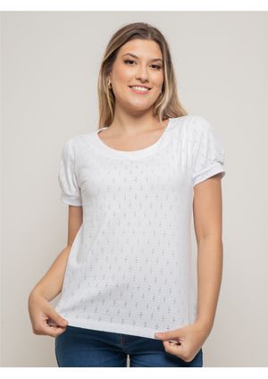 Blusa Pau a Pique Algodão Branco