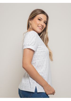 Blusa Pau a Pique Algodão Branco