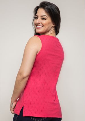 Regata Pau a Pique Básica Algodão Pink