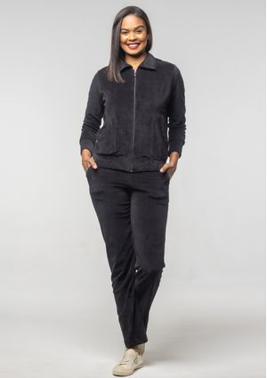 Calça Pau a Pique Plush Básica Preto