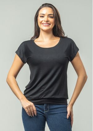 Blusa Pau a Pique Básica Preto