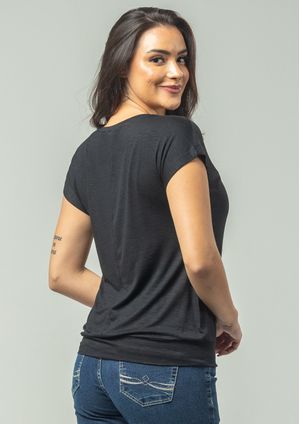 Blusa Pau a Pique Básica Preto