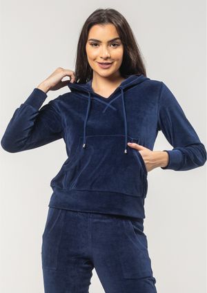 Blusa Pau a Pique Básico Plush Azul Marinho