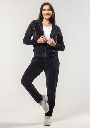 Calça Pau a Pique Plush Básica Preto