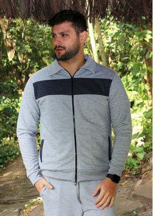 Blusa Pau a Pique Moletom Cinza