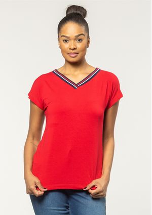 Blusa Pau a Pique Básica Vermelho