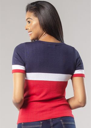Blusa m/c Pau a Pique Modal Náutico