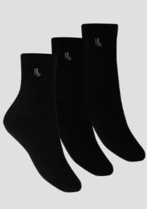 Kit 3 Meias Cano Médio Lupo  - Preto - 03245 | Pau a Pique